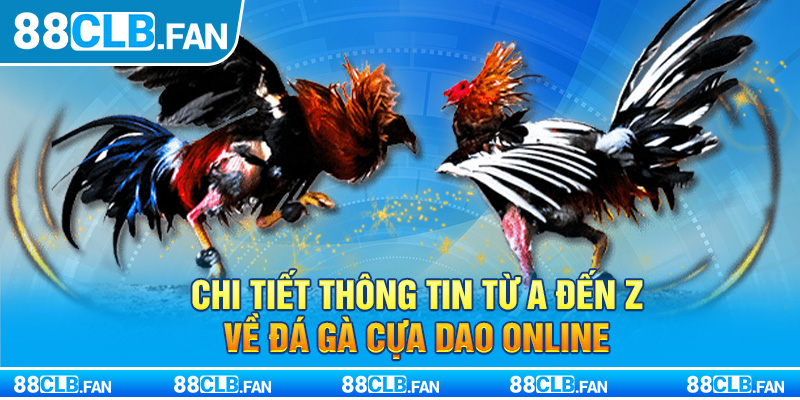 Chi Tiết Thông Tin Từ A Đến Z Về Đá Gà Cựa Dao Online